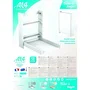 Webaby Cambiador de Pared AT4 Blanco Plegable con 2 Estantes de Almacenamiento Ahorro de Espacio Ideal para Bebés