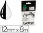 Brother MK231BZ Cinta de etiquetas no laminada 12 mm Blanco/negro