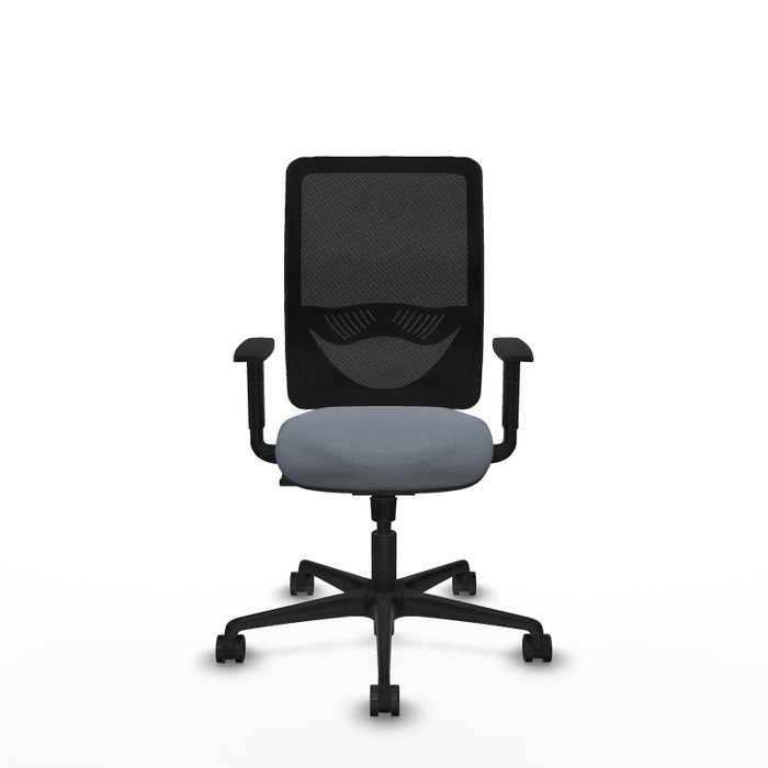 PIQUERAS Y CRESPO Silla de oficina Zulema con mecanismo Sincro, Gris y Negro