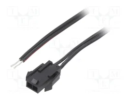 ESPE Cable de alimentación macho de 2 pines, 0,4m, 4A