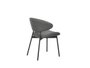 DKD Home Decor Silla PU Metal Gris
