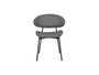DKD Home Decor Silla PU Metal Gris