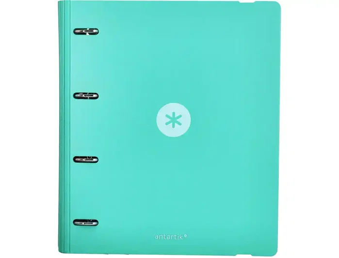 Antartik Carpeta 4 anillas de 35 mm Antartik A4 Foam color verde menta