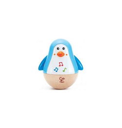Hape Pingüino Balanceante Musical Madera 11,2x12,6x9cm