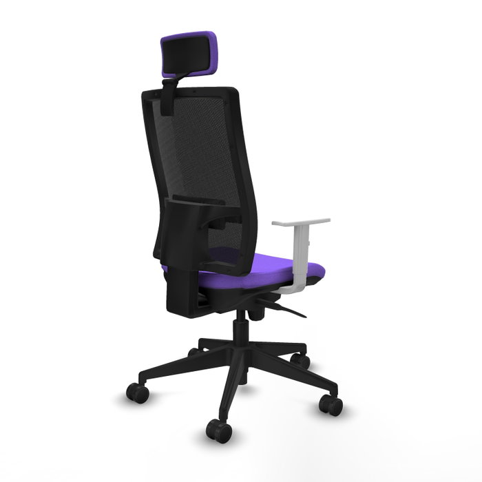 PIQUERAS Y CRESPO Silla de oficina Horna con mecanismo Sincro, Lila y Negro PIQUERAS Y CRESPO Silla de oficina Horna con mecanismo Sincro, Lila y Negro