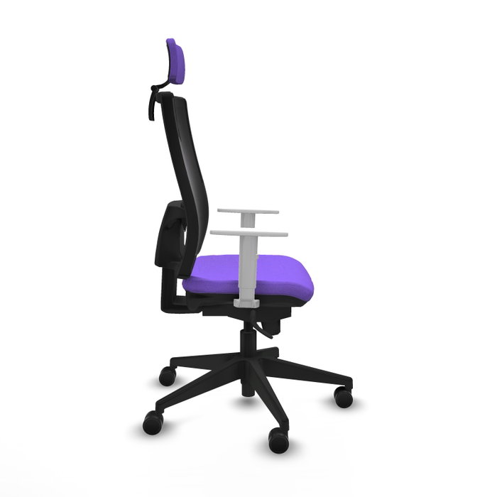 PIQUERAS Y CRESPO Silla de oficina Horna con mecanismo Sincro, Lila y Negro PIQUERAS Y CRESPO Silla de oficina Horna con mecanismo Sincro, Lila y Negro