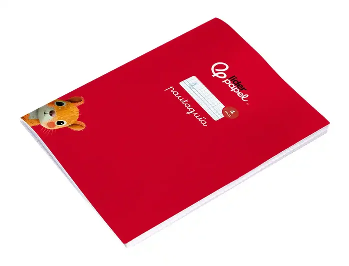 Liderpapel Libreta Pautaguía Cuadriculada 4mm con Margen A4