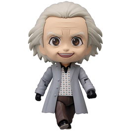 Good Smile Company Nendoroid Doc Emmett Brown - Back to the Future - Figura de 10 cm con Expresión y Accesorio TV - Compatible con Nendoroid Marty McFly