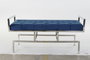 DKD Home Decor Descalzadora 44 x 46 x 97 cm Azul Terciopelo