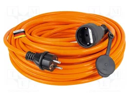 AS SCHWABE Prolongador de alimentación H07BQ-F 3G2,5mm2 25m naranja