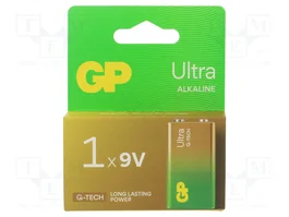 GP Pila Alcalina 9V ULTRA G-TECH 6F22