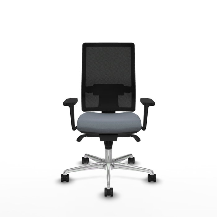 PIQUERAS Y CRESPO Silla de oficina Horna con mecanismo Sincro, Gris y Negro PIQUERAS Y CRESPO Silla de oficina Horna con mecanismo Sincro, Gris y Negro