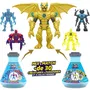 MrBeast Lab MRB0630996249055 Pack de 2 Figuras - Combina y Combina Modelo Aleatorio + Media Figura