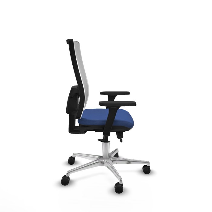 PIQUERAS Y CRESPO Silla de oficina Horna con mecanismo Sincro/Traslack, Azul marino y Blanco PIQUERAS Y CRESPO Silla de oficina Horna con mecanismo Sincro/Traslack, Azul marino y Blanco