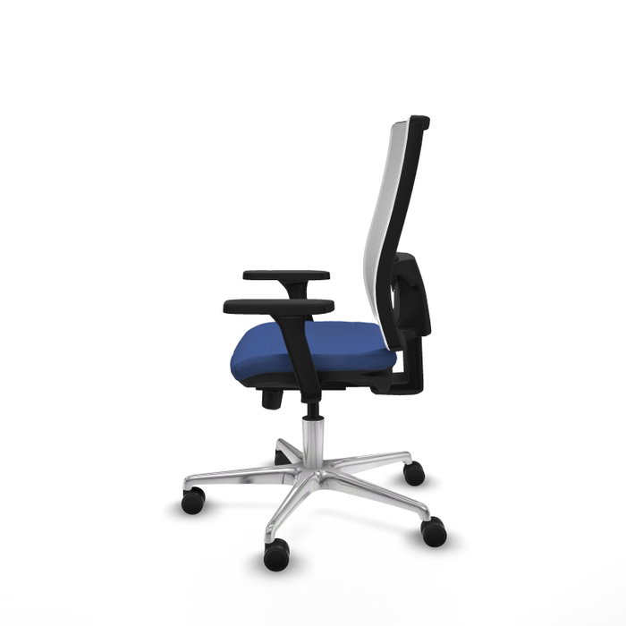 PIQUERAS Y CRESPO Silla de oficina Horna con mecanismo Sincro/Traslack, Azul marino y Blanco PIQUERAS Y CRESPO Silla de oficina Horna con mecanismo Sincro/Traslack, Azul marino y Blanco