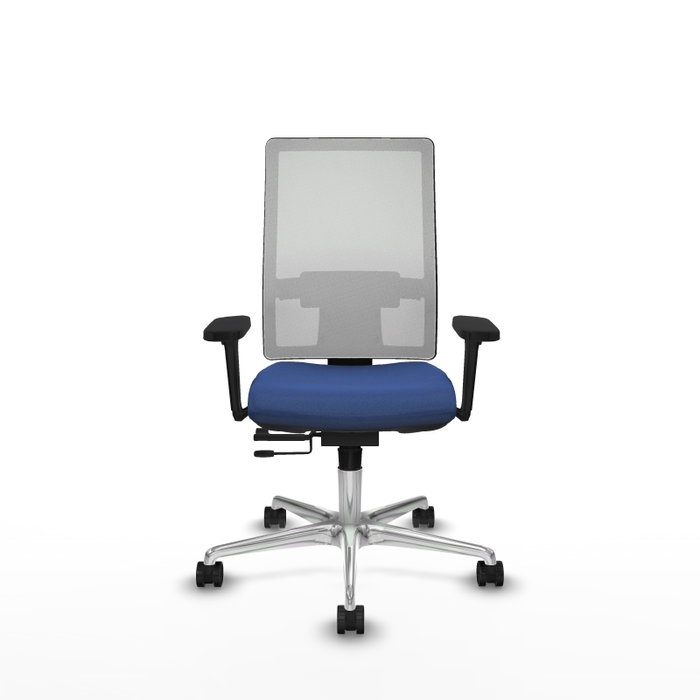 PIQUERAS Y CRESPO Silla de oficina Horna con mecanismo Sincro/Traslack, Azul marino y Blanco PIQUERAS Y CRESPO Silla de oficina Horna con mecanismo Sincro/Traslack, Azul marino y Blanco