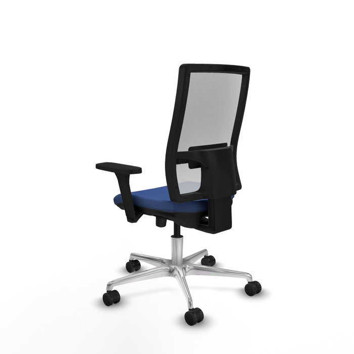 PIQUERAS Y CRESPO Silla de oficina Horna con mecanismo Sincro/Traslack, Azul marino y Blanco PIQUERAS Y CRESPO Silla de oficina Horna con mecanismo Sincro/Traslack, Azul marino y Blanco