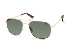 Kenneth Cole KC2970-5632N Gafas de sol para hombre con detalles dorados y cristal verde