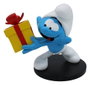 Puppy Los Pitufos Estatua Pitufo Bromista con Regalo 10 cm