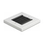 DeLOCK Cubierta para manejo de cables 86 x 86 mm con tiras de cepillo negras