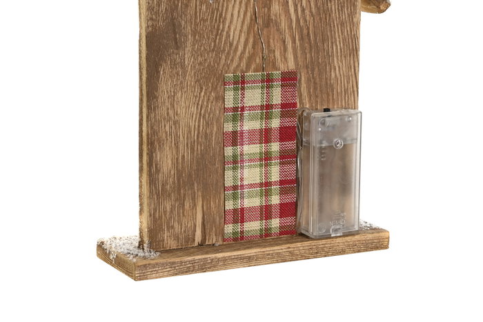 DKD Home Decor Casa LED MDF 17,5x6x60 Nevado Natural