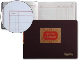 Miquelrius Libro de Contabilidad Cuarto Apaisado 100 Hojas Debe Haber y Saldo