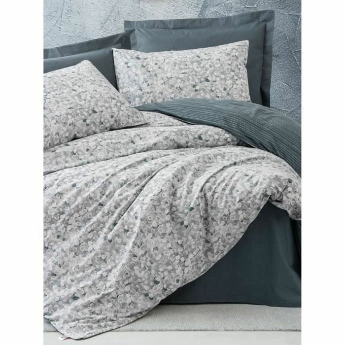 Aucune Juego de Cama 220x240 cm con 2 Fundas de Almohada 60x60 cm - Antracita