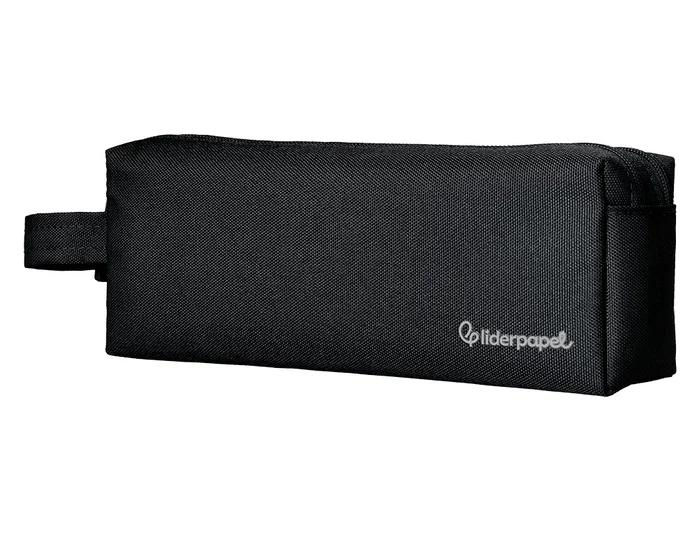 Liderpapel Estuche portatodo Classic rectangular con asa, 2 cremalleras, negro Liderpapel Estuche portatodo Classic rectangular con asa, 2 cremalleras, negro