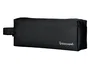 Liderpapel Estuche portatodo Classic rectangular con asa, 2 cremalleras, negro