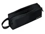 Liderpapel Estuche portatodo Classic rectangular con asa, 2 cremalleras, negro