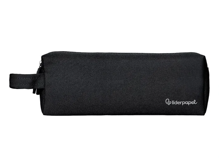 Liderpapel Estuche portatodo Classic rectangular con asa, 2 cremalleras, negro Liderpapel Estuche portatodo Classic rectangular con asa, 2 cremalleras, negro
