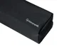Liderpapel Estuche portatodo Classic rectangular con asa, 2 cremalleras, negro