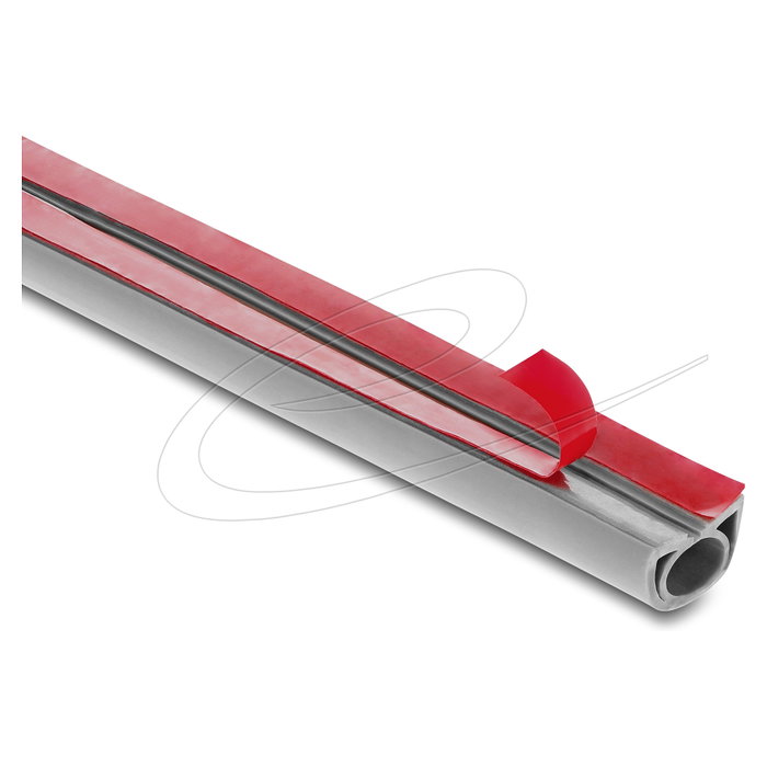 DeLOCK Canaleta de PVC flexible 20 x 10 mm - 2 m gris