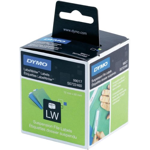Dymo Etiquetas LabelWriter para Carpetas Colgantes 50x12mm Blanco