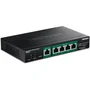 Trendnet TPE-B541 Switch Gestionado 5 Puertos Gigabit Ethernet (10/100/1000) PoE Negro, QoS, VLAN, Montaje Pared