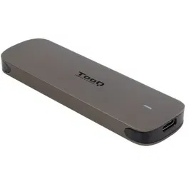 Tooq TQE-2202BR Caja Externa para Disco SSD M.2, USB 3.1 Gen1, Sin Tornillos, Color Marrón