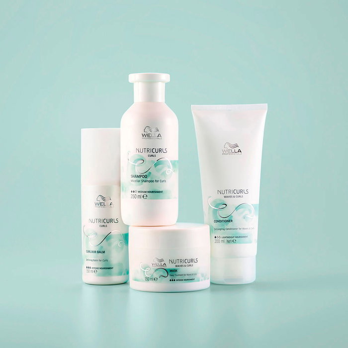 Wella Professionals Nutricurls Champú Micelar para Cabello con Rizos y Ondas, Antiencrespamiento, Define y Nutre, 1000 ml