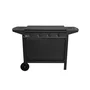 Grill Garden GRI3326880021520 - Barbacoa de Gas, 4 Quemadores, Negra, Tapa Protectora, Encendido Piezoeléctrico