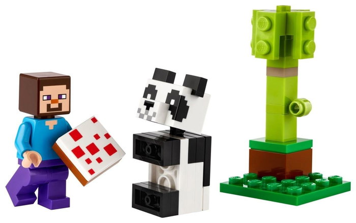 LEGO Minecraft Steve con Panda Bebé (Polybag)