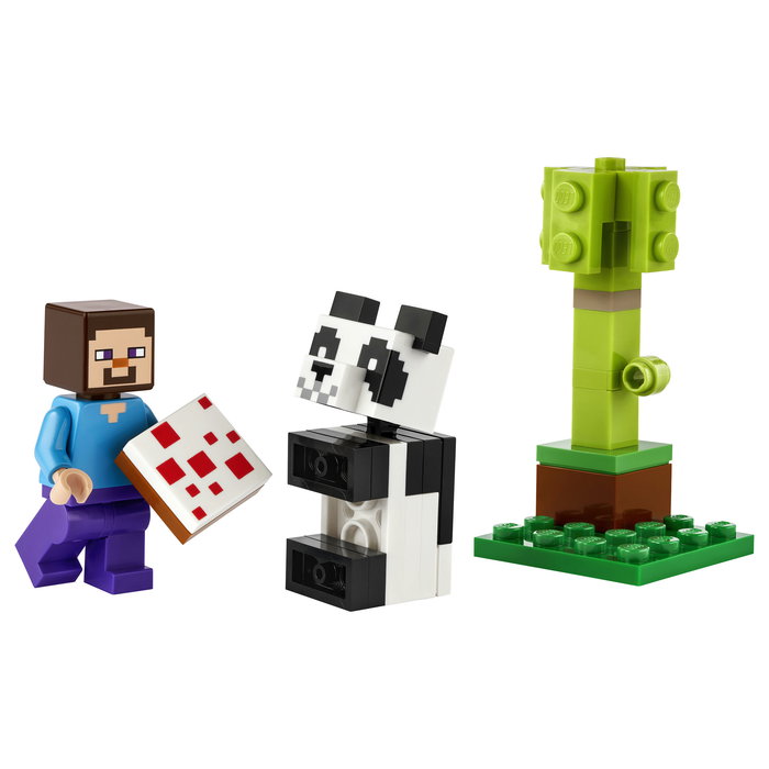 LEGO 30672 Minecraft Steve con Panda Bebé Juego de Construcción Polybag 35 Piezas Multicolor para Niños +6 Años