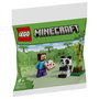 LEGO 30672 Minecraft Steve con Panda Bebé Juego de Construcción Polybag 35 Piezas Multicolor para Niños +6 Años