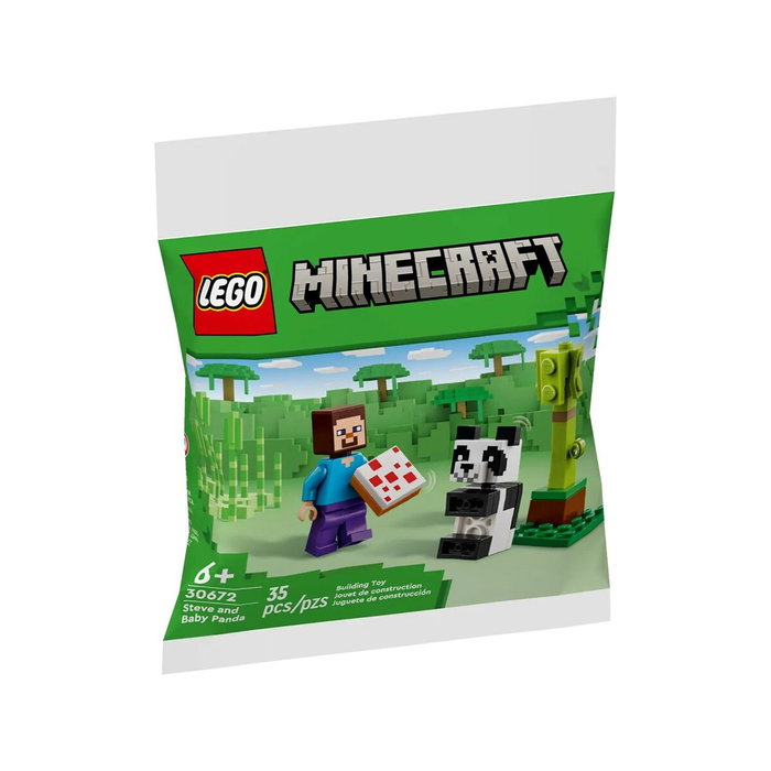 LEGO Minecraft Steve con Panda Bebé (Polybag)