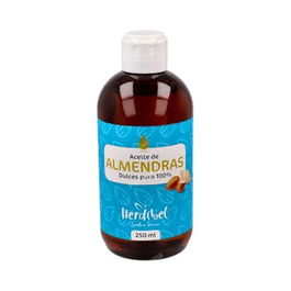 HERDIBEL Aceite De Almendras 250Ml Puro para Hidratación y Nutrición Corporal