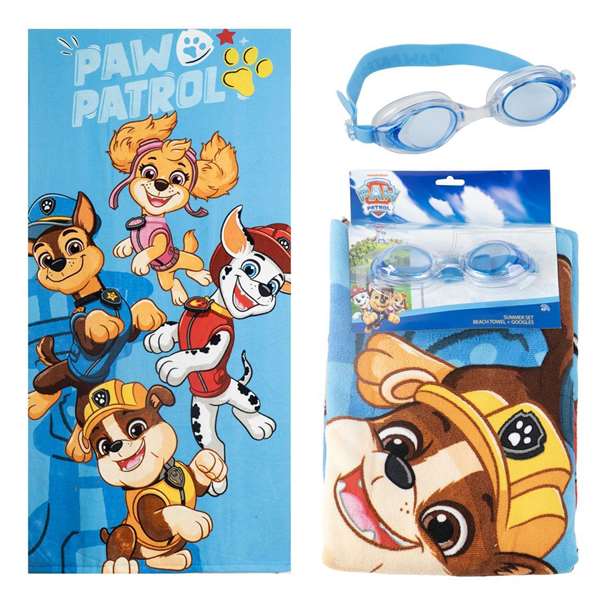 Cerdá Toalla Set Gafas Natación Paw Patrol 24x34x6 cm Azul