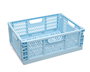 KioKids Caja de Almacenaje Plegable Azul 40x30x15