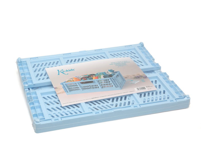 KioKids Caja de Almacenaje Plegable Azul 40x30x15 KioKids Caja de Almacenaje Plegable Azul 40x30x15