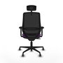 PIQUERAS Y CRESPO Silla de oficina Mardos con Mecanismo Sincro, Morado/Negro