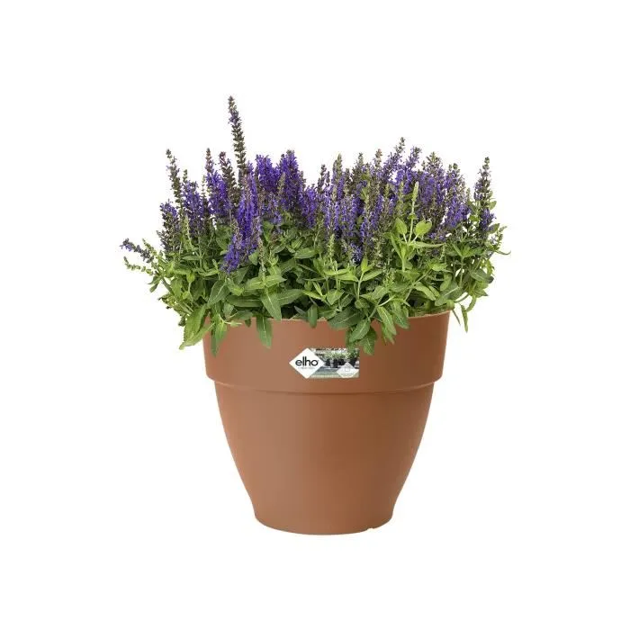 Elho Jardinera Redonda Vibia Campana 55 Marrón Ø 55 x H 47 cm exterior 100% reciclado Elho Jardinera Redonda Vibia Campana 55 Marrón Ø 55 x H 47 cm exterior 100% reciclado