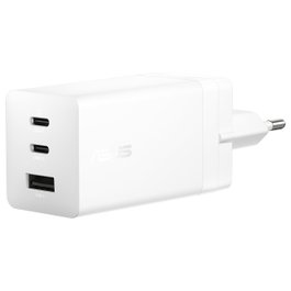 ASUS 100W USB-C GaN Cargador Rápido Universal, 2 Puertos Tipo C, 1 Puerto USB 2.0, 1.5 m, Blanco, Carga Rápida PD 3.0