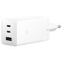 ASUS 100W USB-C GaN Cargador Rápido Universal, 2 Puertos Tipo C, 1 Puerto USB 2.0, 1.5 m, Blanco, Carga Rápida PD 3.0